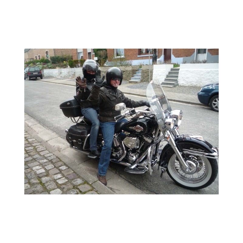 Luc et his Harley!