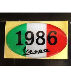 Sticker Vespa 1986