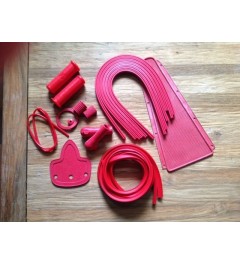 PROMO!  Set of Rubber Red